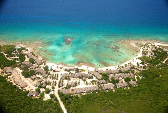 Área dos hotéis e resorts em Tulum